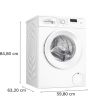 Bosch WGE03408GB 8kg 1400 Spin Washing Machine - White