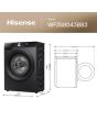 Hisense WF3S8043BB3 8kg 1400 Spin Washing Machine - Black