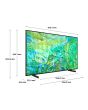 Samsung UE75CU8000KXXU 75inch 4K Uhd Led Smart TV