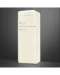 Smeg FAB30RCR6UK 60cm 75/25 Fridge Freezer - Cream