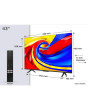 TCL 43P7L-UK 43inch 4K HDR QLED Direct LED Google TV