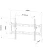 Vivanco 37975 Tilt TV Bracket Up To 65'