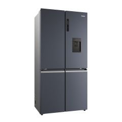 Haier HCR5919EHMB American Style Fridge Freezer - Brushed Black