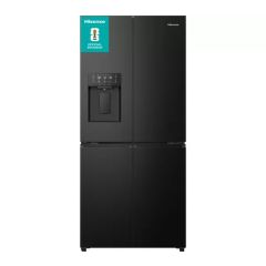 Hisense RQ5P470SYFD Total No Frost American Fridge Freezer - Black