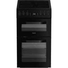 Hotpoint HDE5VDCB 50cm Double Oven Electric Cooker