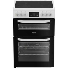 Hotpoint HDE6VDW 60Cm Double Oven Electric Cooker