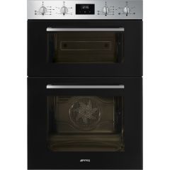 Smeg DOSF400B 59.7cm Built In Electric Double Oven - Black