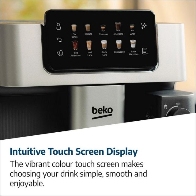 Beko CEG7348X Bean To Cup Fully Automatic Espresso Machine - Silver
