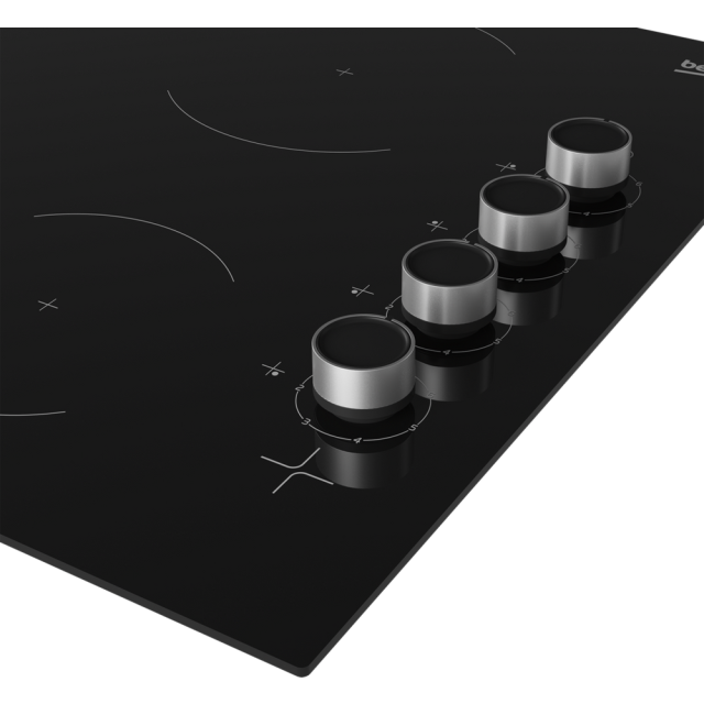 Beko CIHYV21B 60cm Ceramic Hob with Side Knob Control