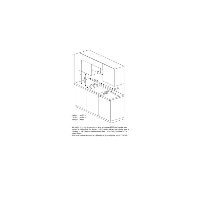 Blomberg MIN74387NP Induction Hob - Black