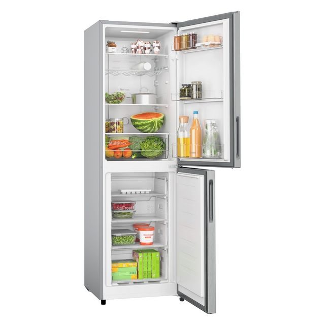 Bosch KGN27NLEAG 55cm Frost Free Fridge Freezer - Silver