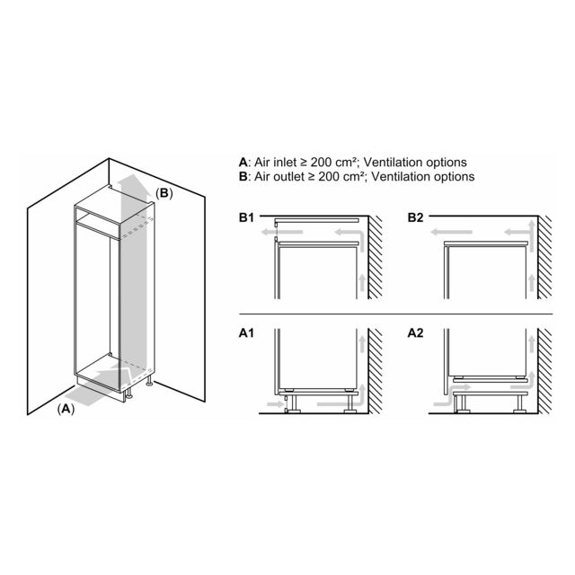 Bosch KIN86NSE0G Integrated Fridge Freezer