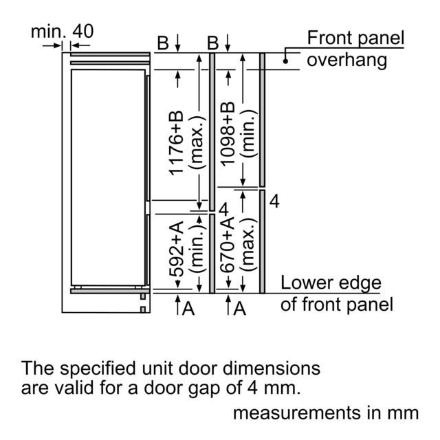 Bosch KIV87VSE0G Integrated Fridge Freezer