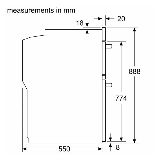 Bosch MBA533BB3B In Column Double Electric Oven