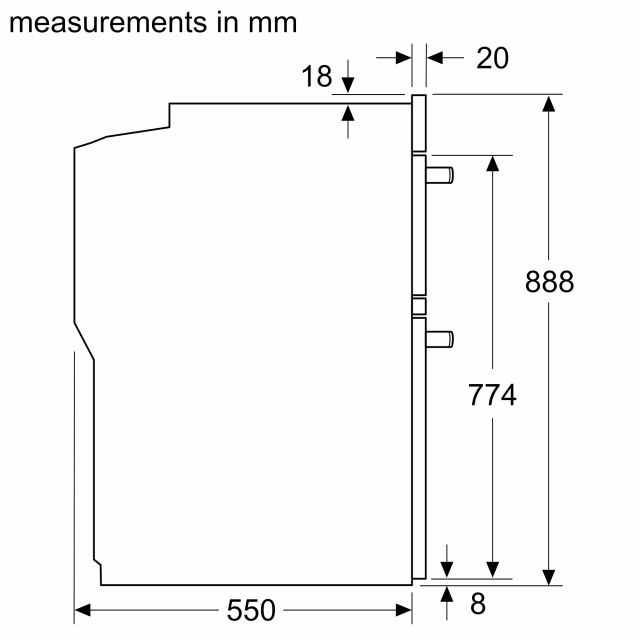 Bosch MHA133BR0B In Column Electric Double Oven
