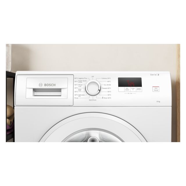 Bosch WGE03408GB 8kg 1400 Spin Washing Machine - White