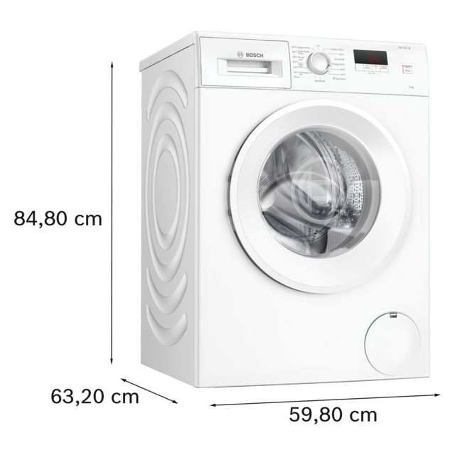 Bosch WGE03408GB 8kg 1400 Spin Washing Machine - White