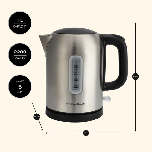 Hamilton Beach HB02403B1 1 Litre Jug Kettle