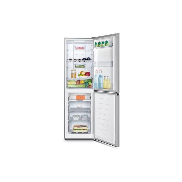 Hisense RB327N4BCE 50/50 Total No Frost Fridge Freezer - Stainless Steel