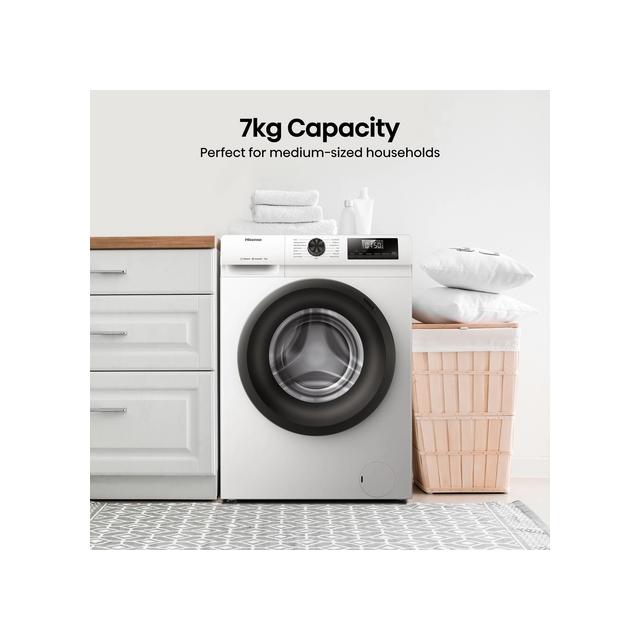 Hisense WF1Q7021BW 7Kg 1200 Spin Washing Machine - White