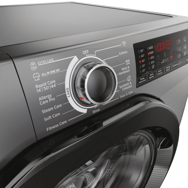 Hoover H3WPS496TAMBR68 9kg 1400 Spin Washing Machine - Graphite