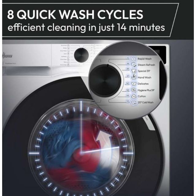 Hoover HGD 48S8C-80 8kg 1400 Spin Washing Machine - White