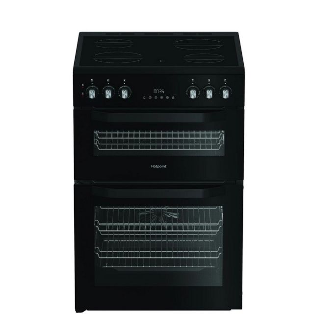 Hotpoint HDE6VDC2B1 60Cm Electric Cooker With Ceramic Hob - Black