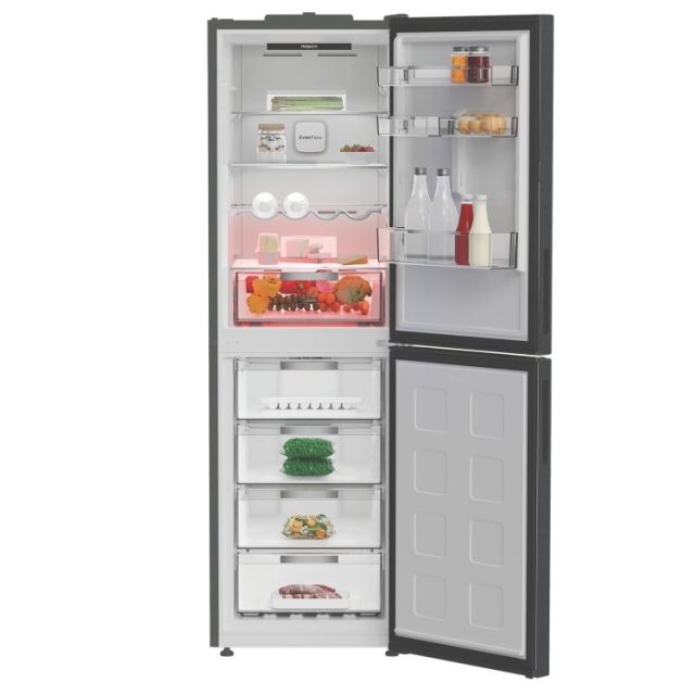 Hotpoint HPKF6353XBR4UK Freestanding Dual No Frost 66.1cm 60/40 Fridge Freezer - Inox