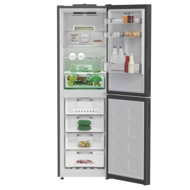 Hotpoint HPKF6353XBR4UK Freestanding Dual No Frost 66.1cm 60/40 Fridge Freezer - Inox