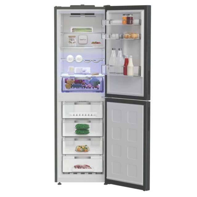 Hotpoint HPKF6353XBR4UK Freestanding Dual No Frost 66.1cm 60/40 Fridge Freezer - Inox