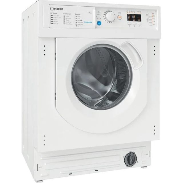 Indesit BIWMIL71252UKN 7Kg 1200 Spin Integrated Washing Machine