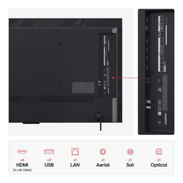 LG OLED42C55LA.AEK 42inch 4K Ultra HD OLED evo AI C5 Smart TV