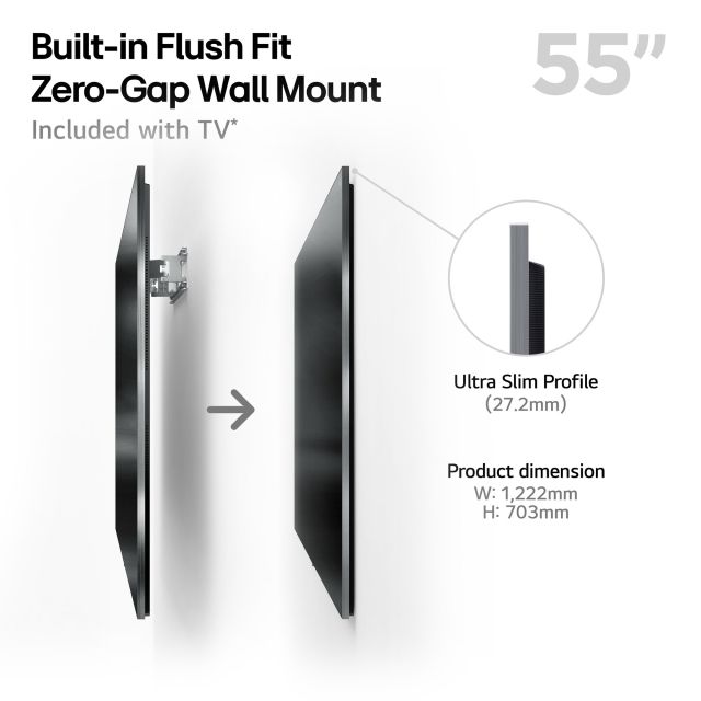 LG OLED55G54LW.AEK OLED evo AI G5 55inch 4K Smart TV