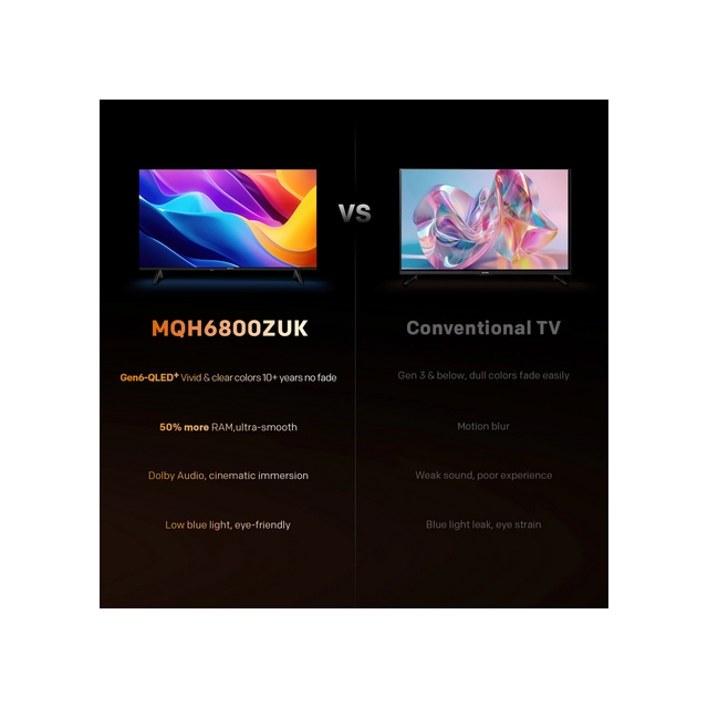 Metz 32MQH6800ZUK 32inch HD Smart QLED TV with Freely