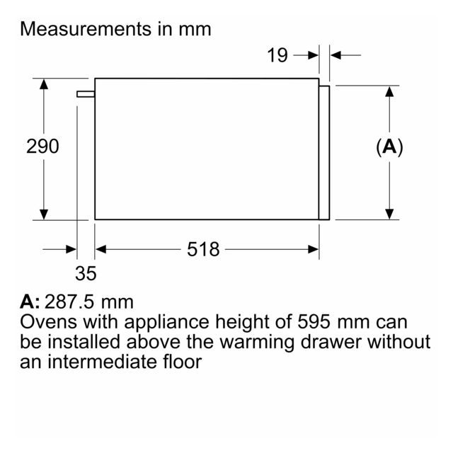 Neff N34HA11N1B Warming Drawer