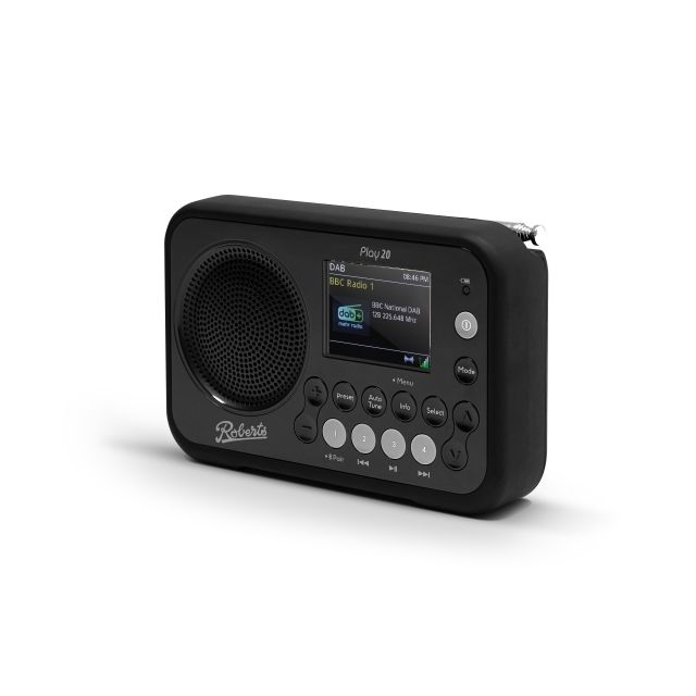 Roberts PLAY20 BLACK DAB / FM Radio