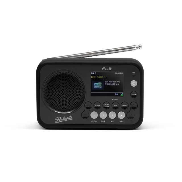 Roberts PLAY20 BLACK DAB / FM Radio