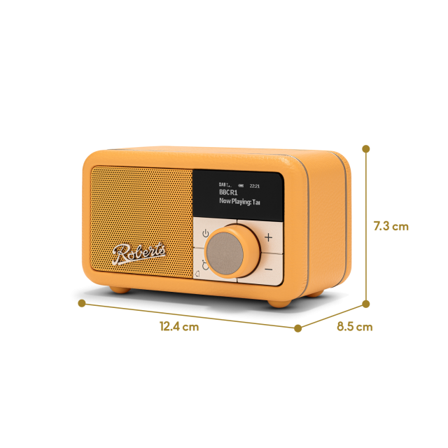 Roberts REV-PETITE2SY Revival Petite Sunburst Yellow Dab/Fm Radio