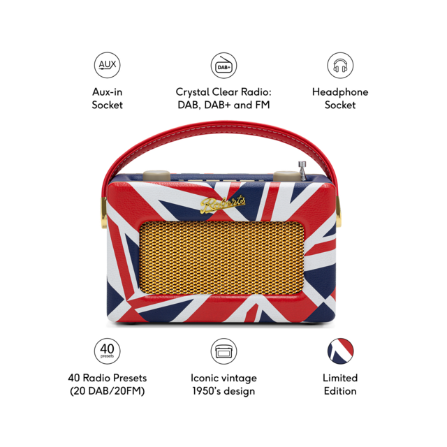 Roberts REV-UNOBTUJ Revival Uno Bt Union Jack Radio