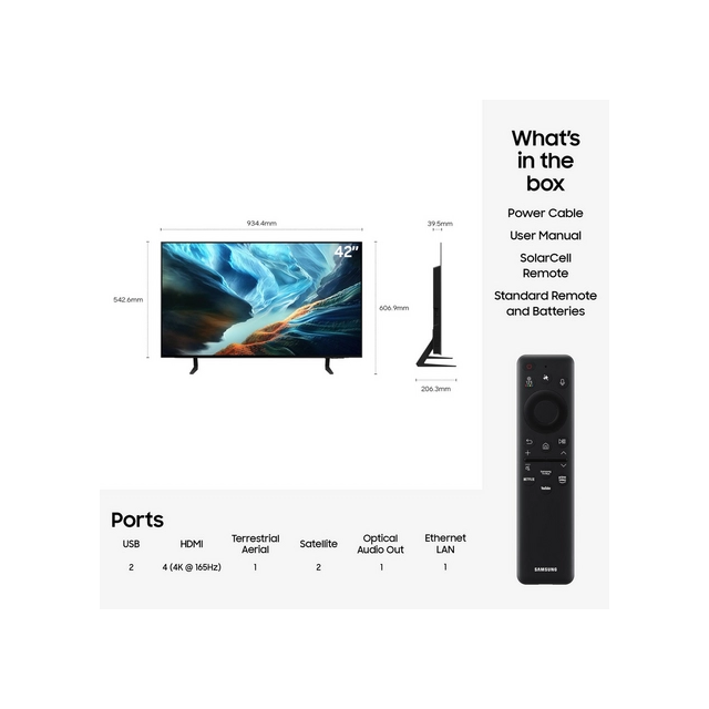 Samsung QE42S90HAEXXU 42inch OLED Glare Free Vision AI Smart TV