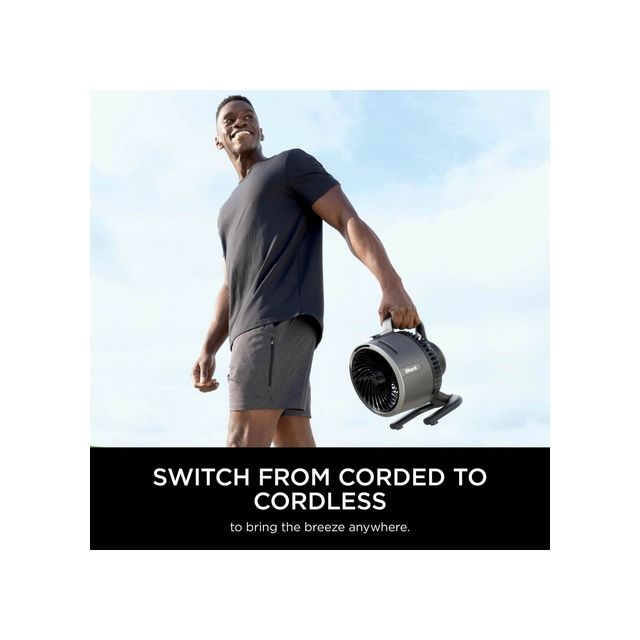 Shark FA050UK Flexbreeze Hydrogo Outdoors & Indoors Misting Fan - Cool Grey, Charcoal