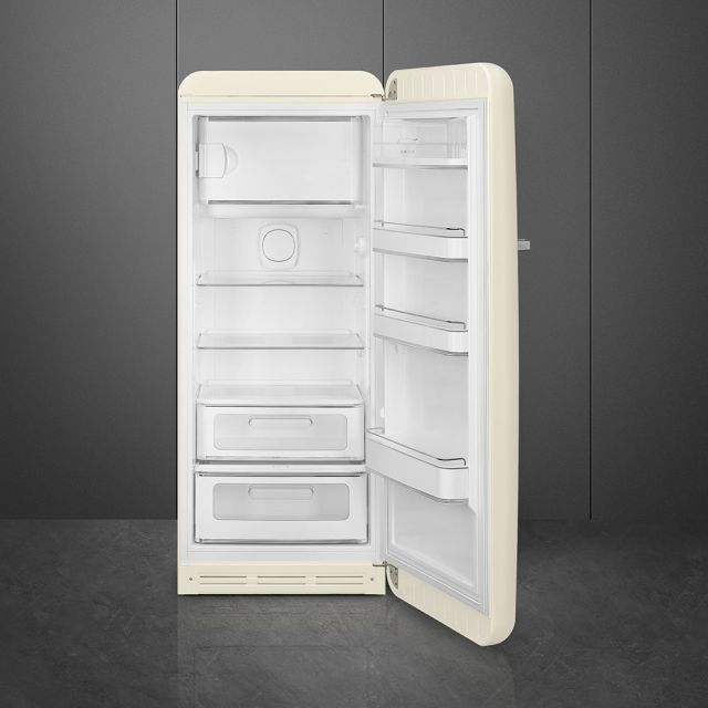 Smeg FAB28RCR6UK 60.1cm Fridge with Freezer Compartment - Cream