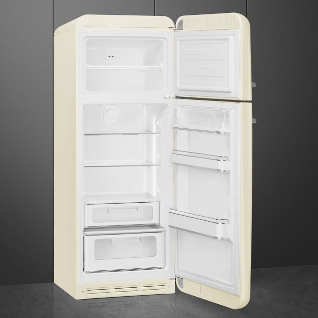 Smeg FAB30RCR6UK 60cm 75/25 Fridge Freezer - Cream