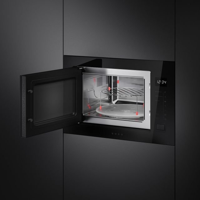 Smeg FMI225BI 25 Litres Built In Microwave - Black