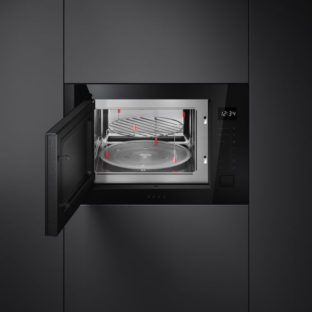Smeg FMI225BI 25 Litres Built In Microwave - Black