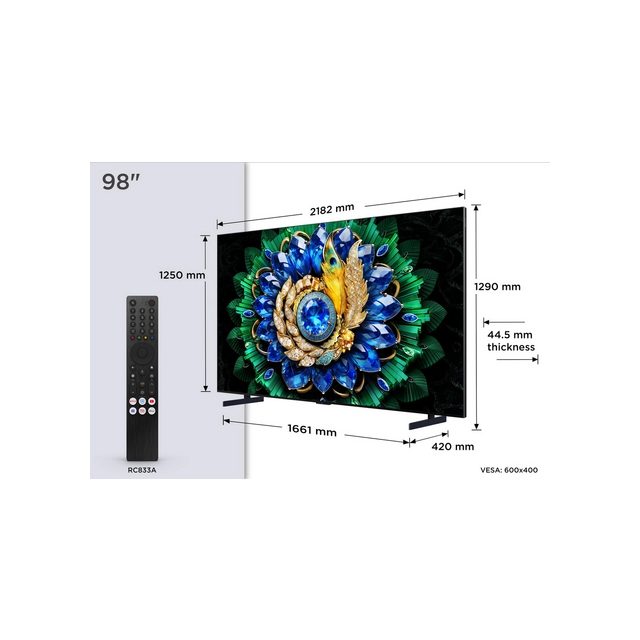 TCL 98A400M-UK 98inch QD-MINI LED TV