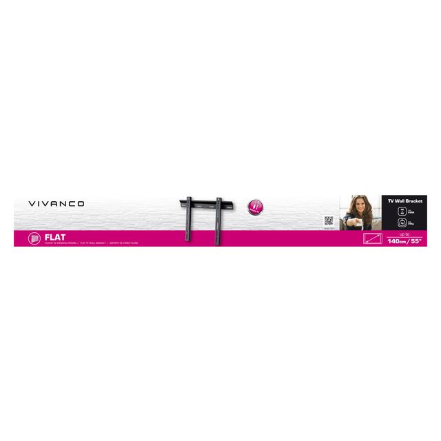 Vivanco 37971 Flat TV Wall Bracket Upto 55'