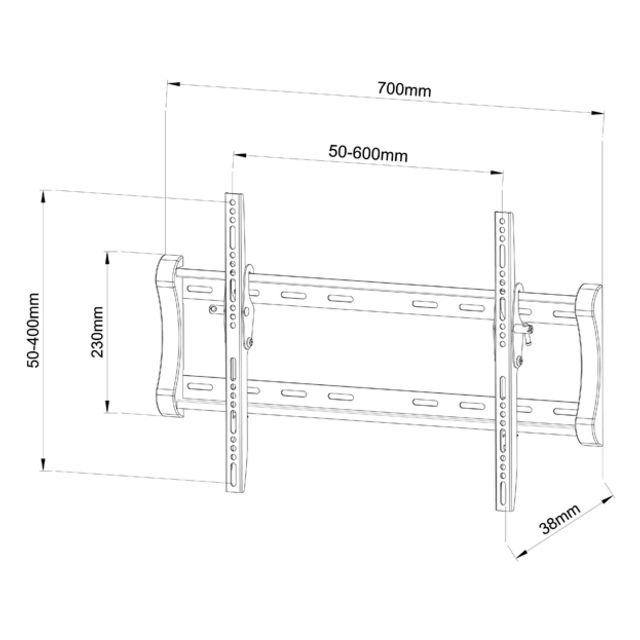 Vivanco 37975 Tilt TV Bracket Up To 65'